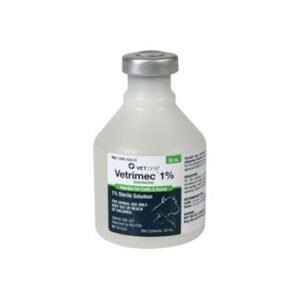 Vetrimec (Ivermectin) 1% Sterile Solution Injection for Cattle and Swine (50 mL)